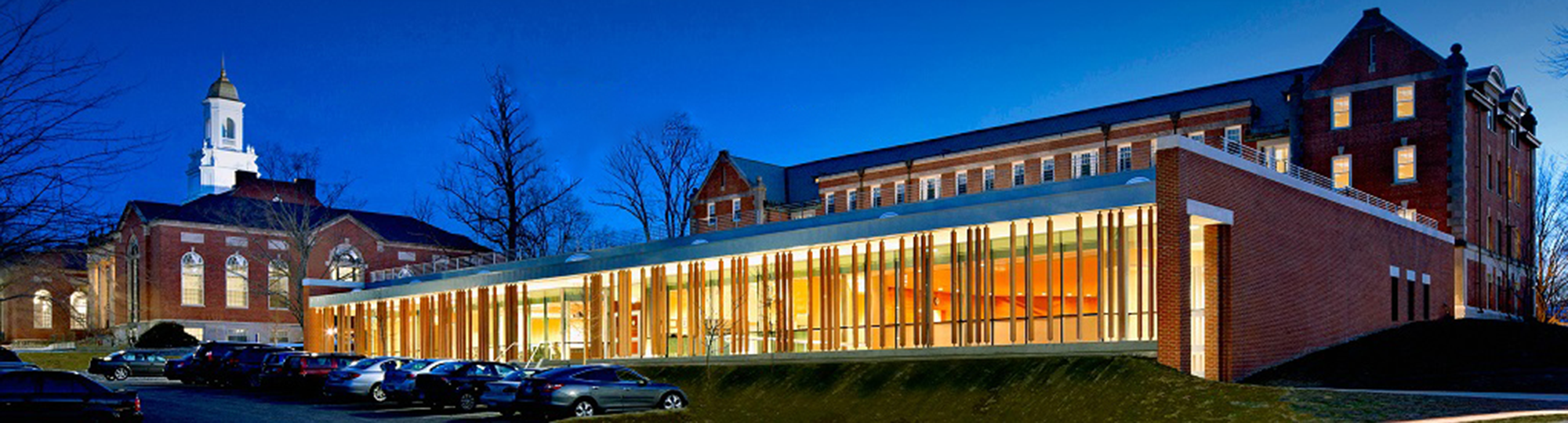 Storrs Hall at night
